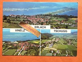 1978 Flugaufnahme  Vinelz, Erlach, Tschugg