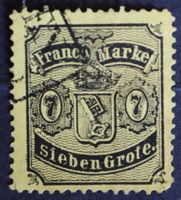 Bremen MNr. 13 7 Grote gestempelt