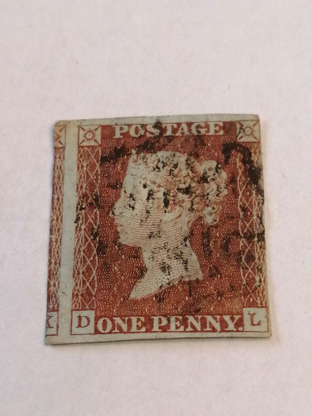 Alle Briefmarken: One Penny Red 1841,  – Gebraucht aus Happerswil von tschergi