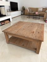 Tisch Holz rechteckig mit Ablage