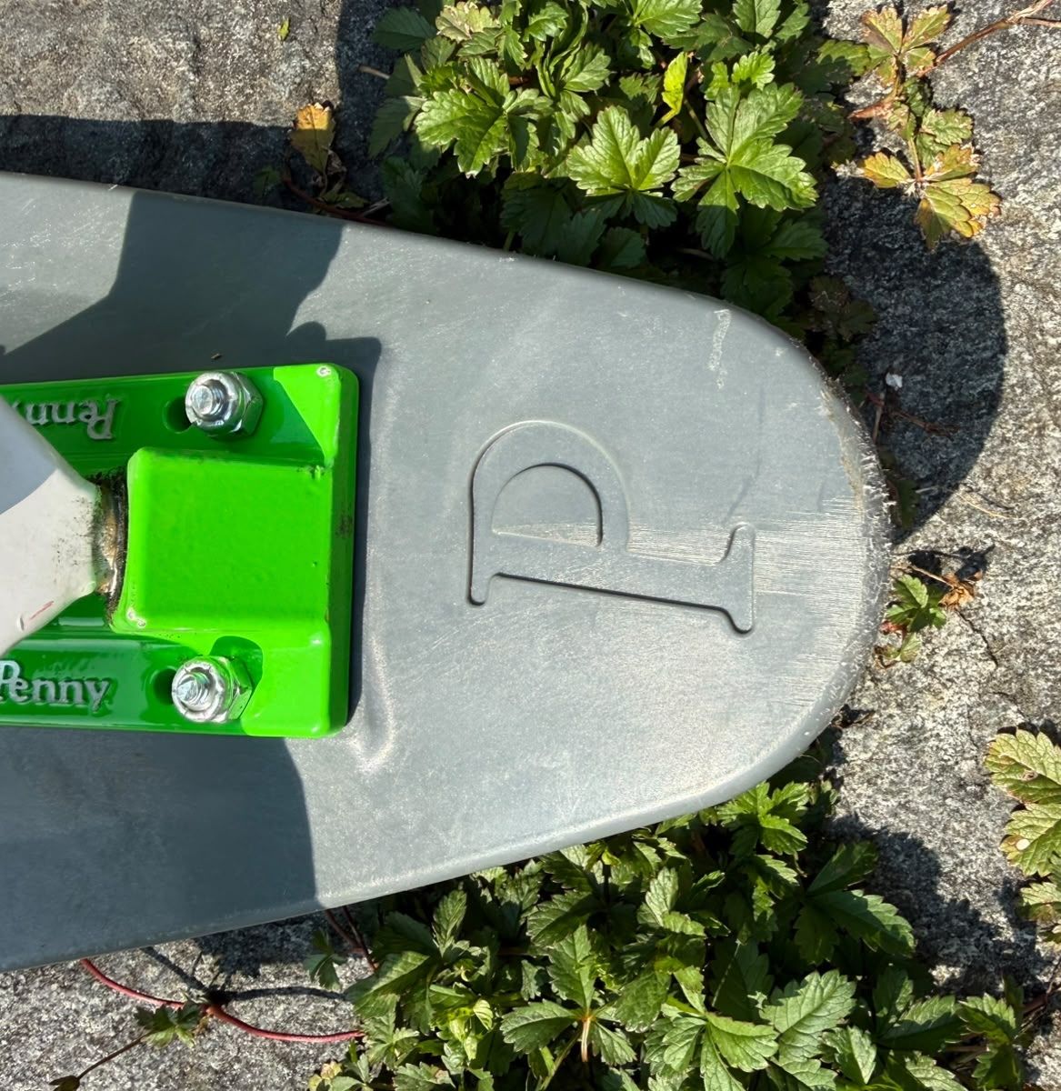 Penny Skateboards Skateboards: Penny Longboard grau/grün – Usato da Heerbrugg venduto da prypal 1