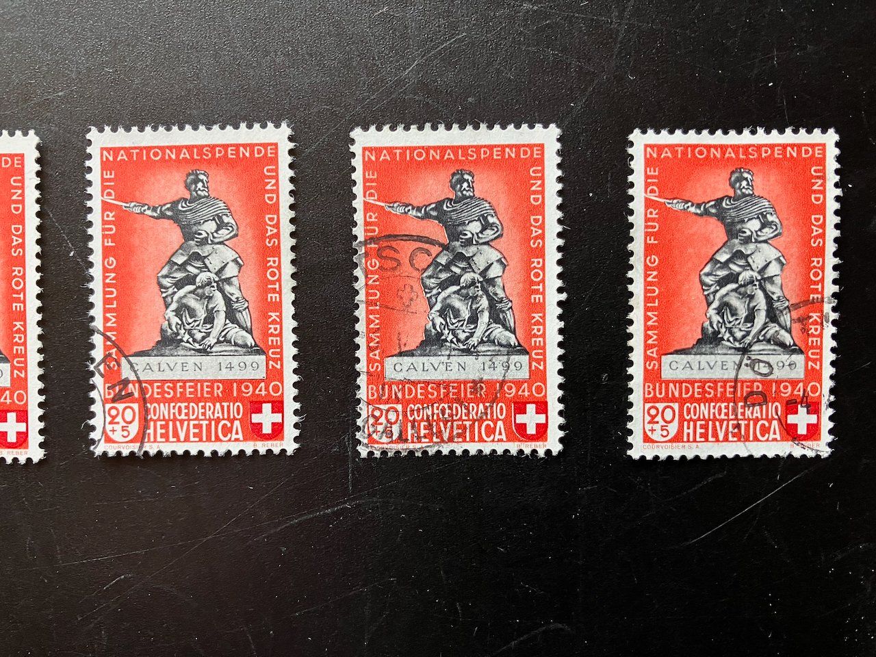 Tutti i francobolli: Pro Patria 1939 6x B5c hellrot gestempelt – Usato da Nesslau venduto da andi_hon 2