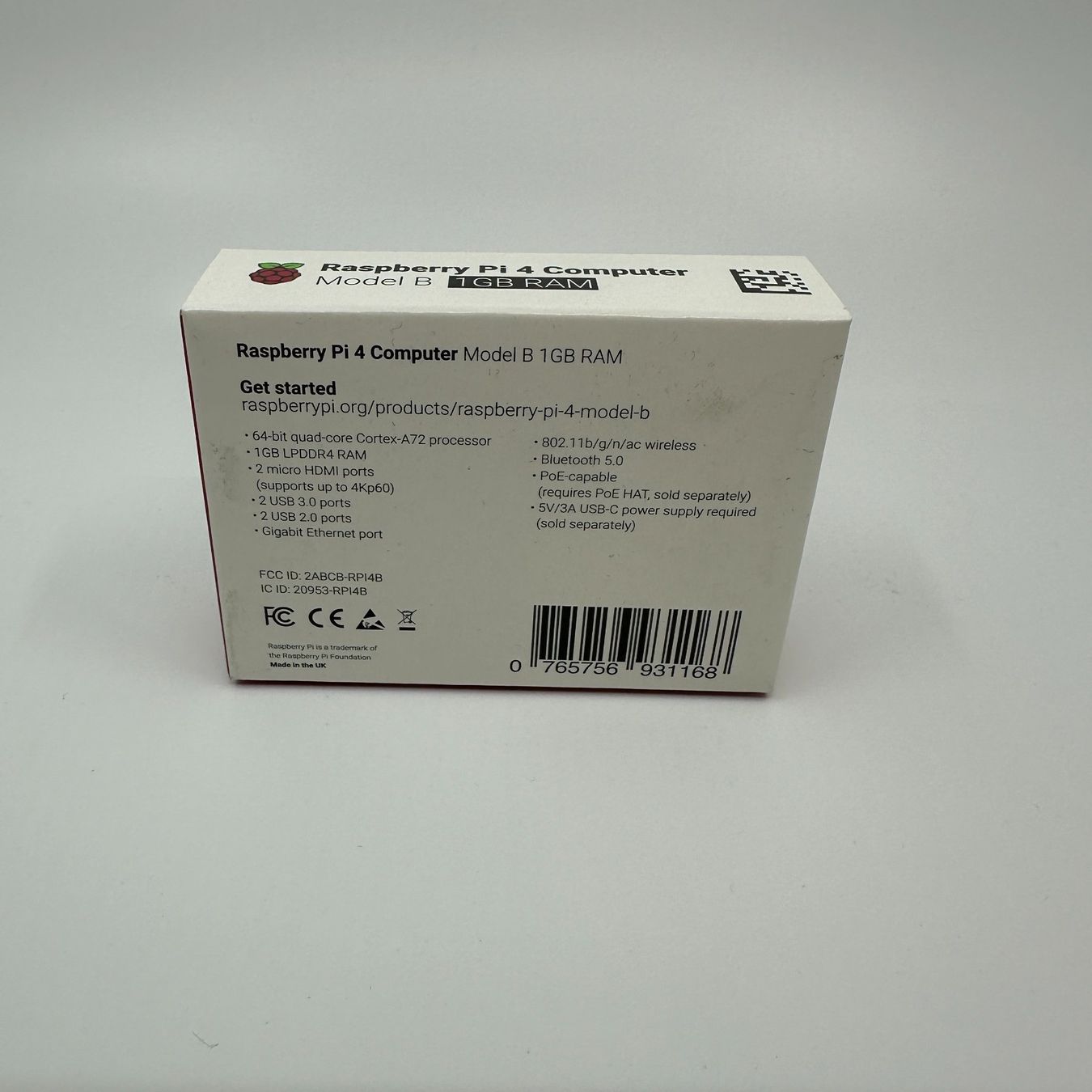 Raspberry Pi PCs: Raspberry Pi 4 Computer Model B 1GB RAM – Neu und originalverpackt aus Lommis von  1