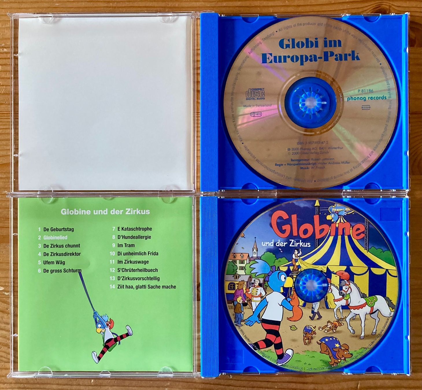 CD: 2x Globi & Globine (Dialekt, Phonag 2000/2016) – Usato da Zürich venduto da Djmotionch 1