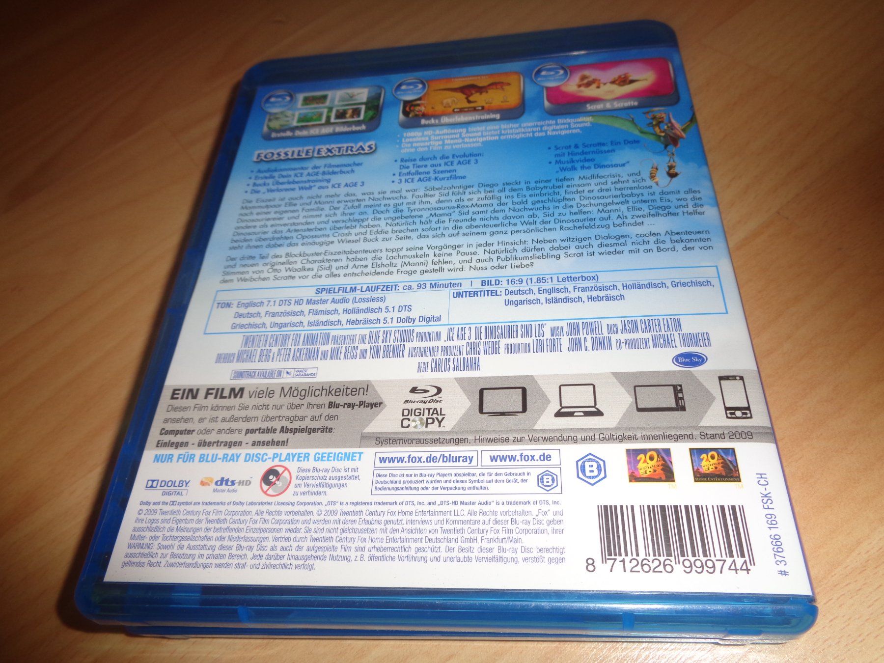 Tutti i DVDs: Ice Age 3 - Die Dinosaurier sind los BLU-RAY – Usato da Olten venduto da Disc-Verkauf 2