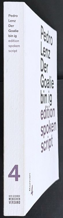 Pedro Lenz - Der Goalie bin ig. edition spoken script | Kaufen auf Ricardo