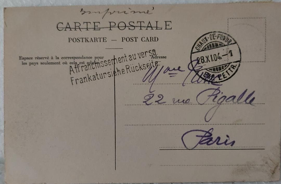 Cartoline postali: LA CHAUX-DE-FONDS  -  hiver - 1904 – Usato da Delémont venduto da Domdom1 1