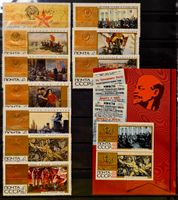 UdSSR 1967 50 Jahre Oktoberrevolution 10V + Gedenkblatt MNH*