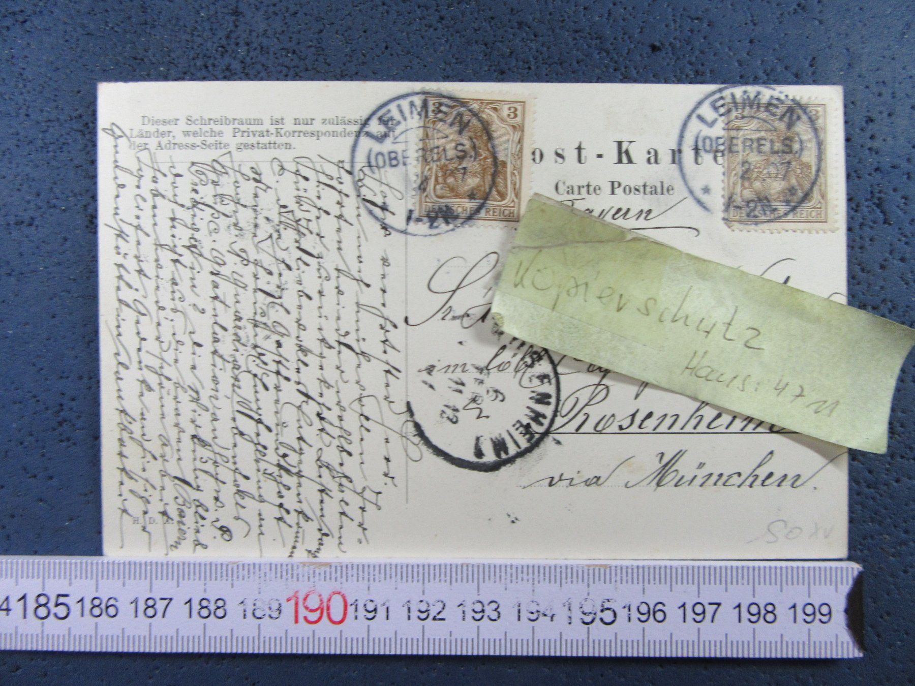 Cartoline postali: MARIASTEIN 1907 SO AK GEL. DR – Usato da Ettingen venduto da Hausi4711 1