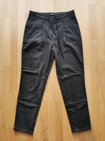 Schwarz-graue Hose, C&A, Gr. 38