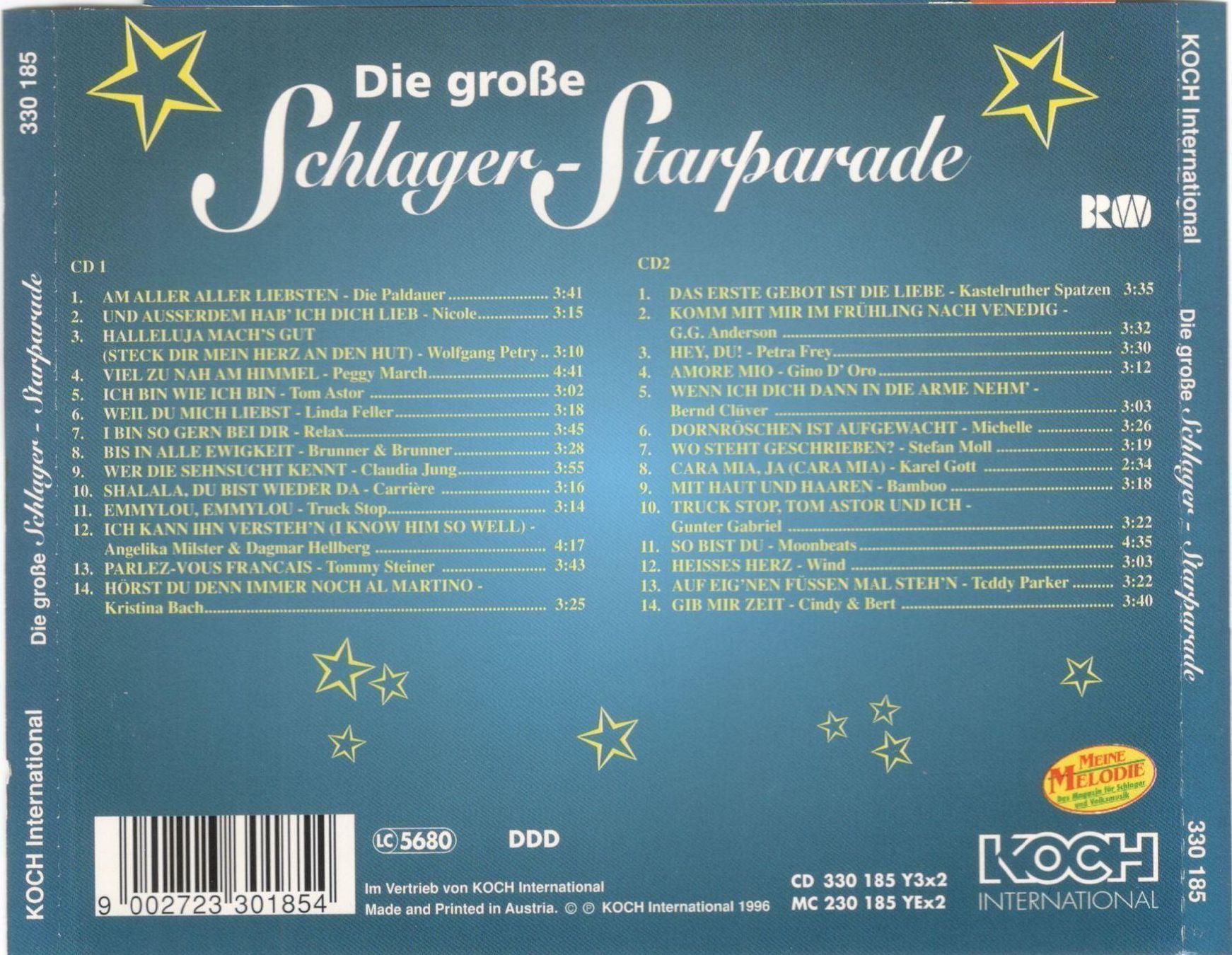 CD: Die grosse Schlager - Starparade 1996 Doppel CD – Usato da St. Margarethen TG venduto da Smiley-Face 1