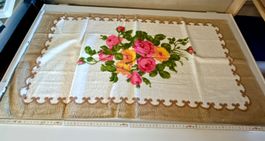Frottee Set mit Rosenmuster  Retro / Vinatge