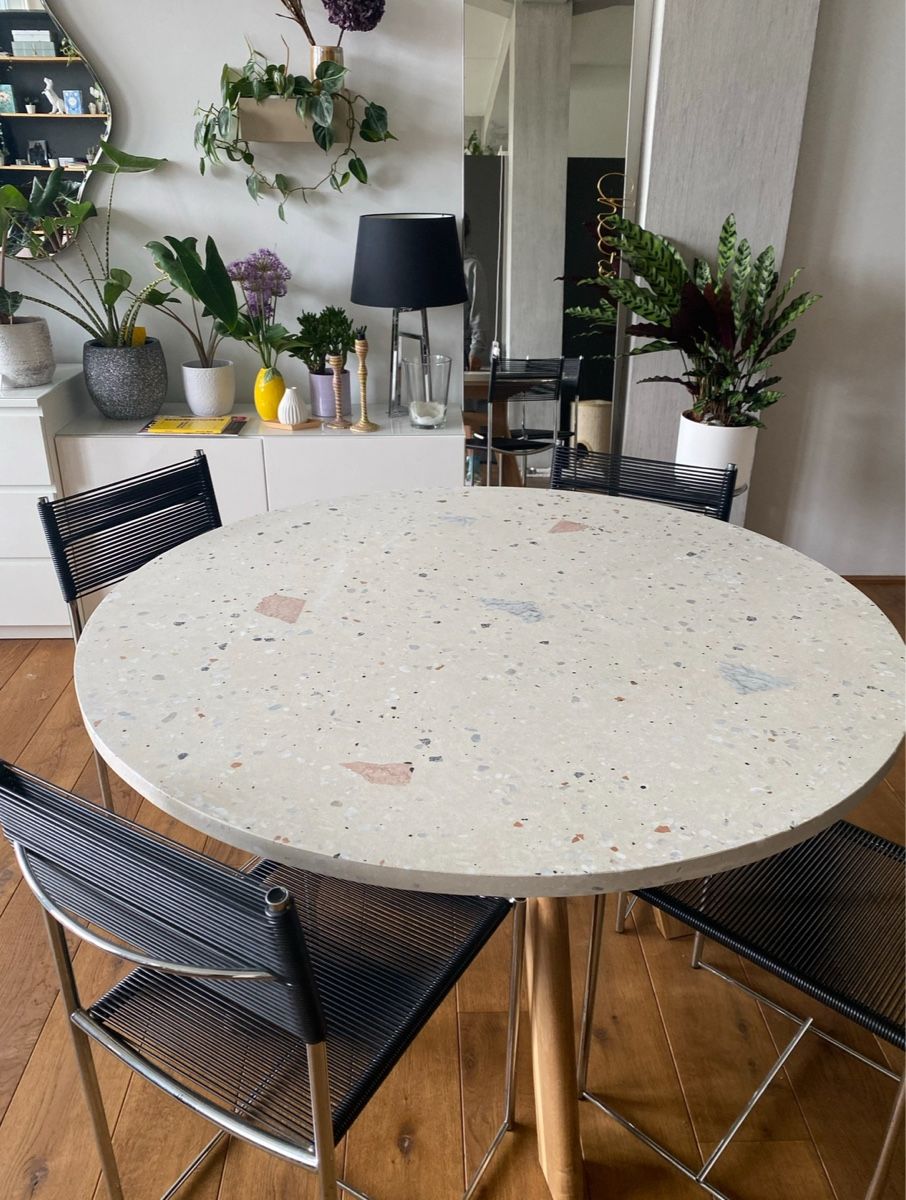 Tavoli: Terrazzo Esstisch 120cm – Usato da Neuenhof venduto da Juliaandromeo