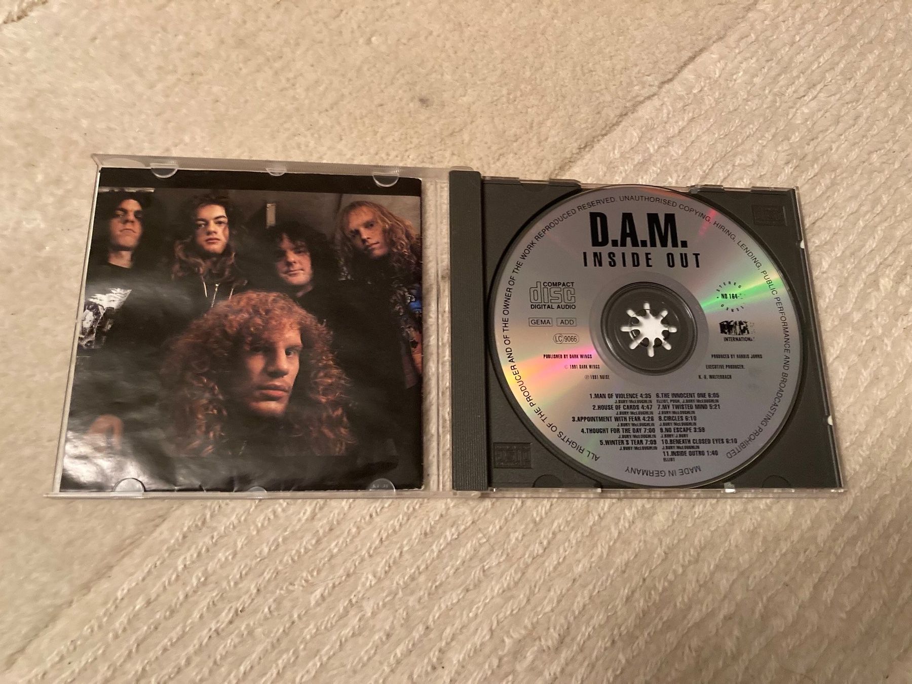 CD: D.A.M. Inside Out CD Kult Metal Klassiker 1991 – Usato da Wagenhausen venduto da Novafreund283 1