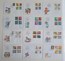Pro Juventute Briefmarken Jahrgänge 1975-1987