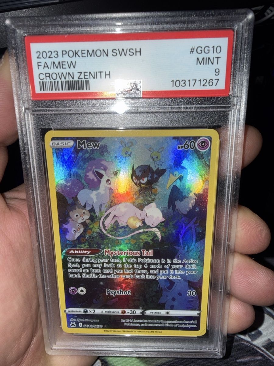Pokémon Carte collezionabili: Pokémon Mew FA Crown Zenith 2023 PSA 9 – Nuovo (secondo la descrizione) da Geroldswil venduto da pat_tsc5
