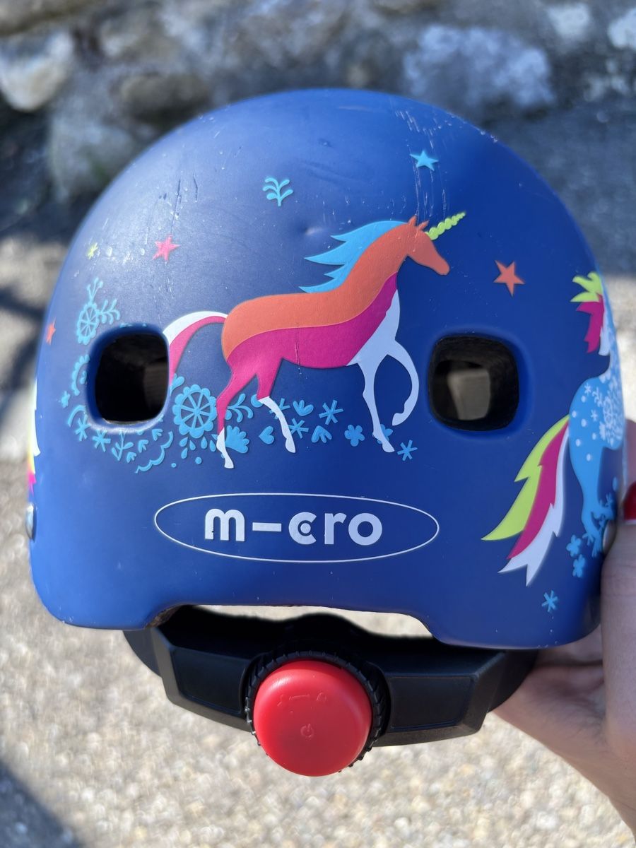 Caschi: Micro Velohelm Einhorn blau, Gr. 46-50 – Usato da Au ZH venduto da Melda123 1