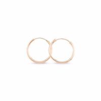 Ohrringe Creole 925 roségold Klassiker filigran klein18mm