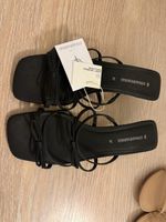 Sandalen Stradivarius schwarz Grösse 37 neu mit Etikett