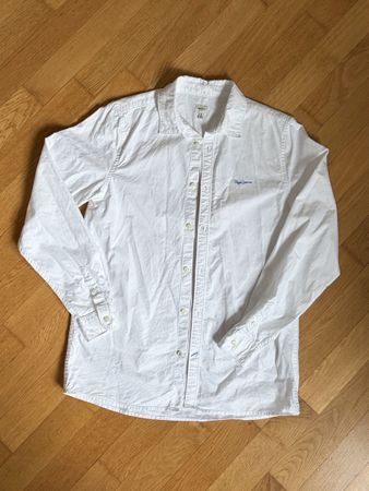 Weisses Pepe Jeans Hemd für Jungs, Grösse 176