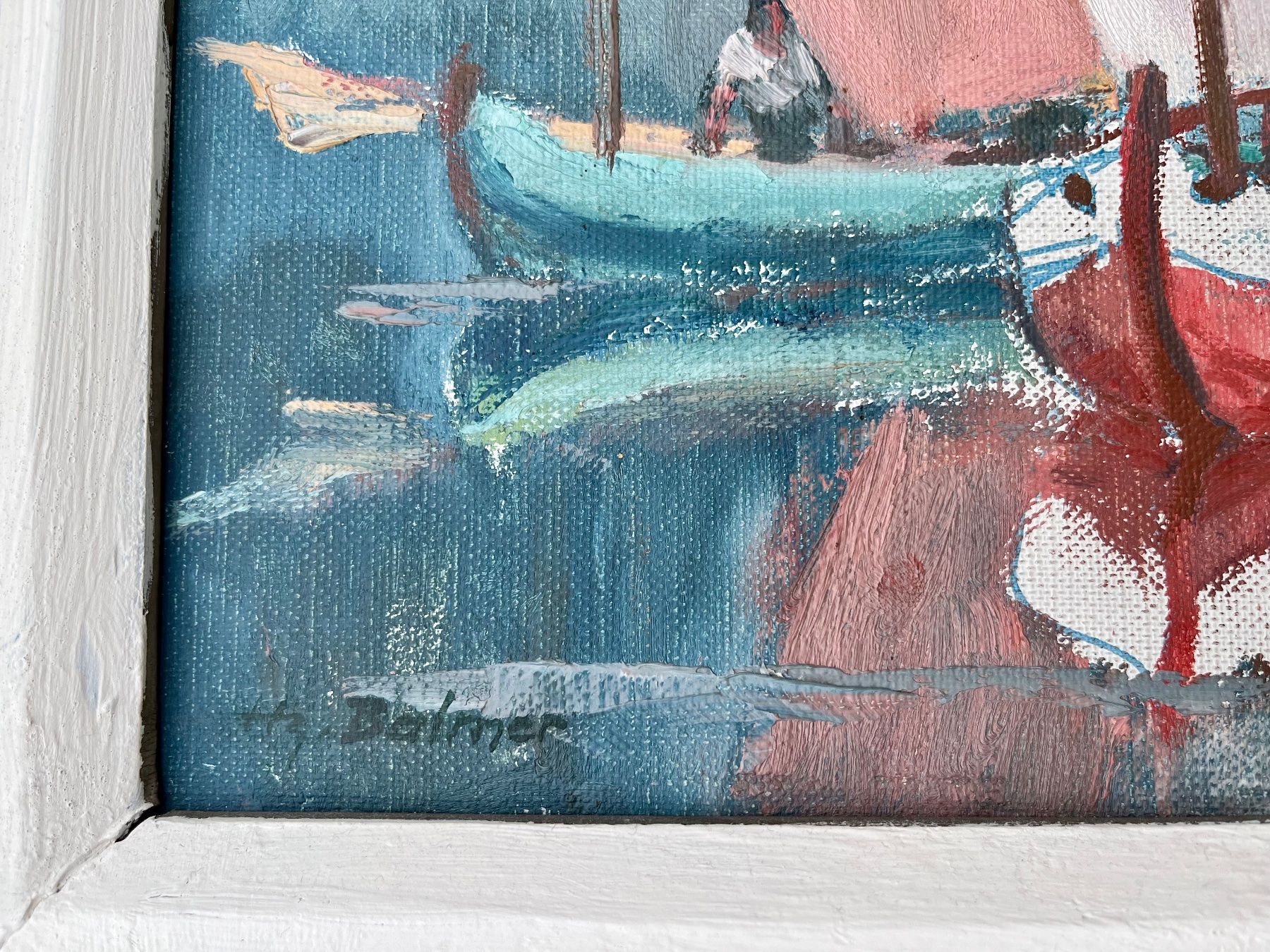 Gemälde: Heinz Balmer, Ölgemälde, Boote – Gebraucht aus Olten von peterblau 2