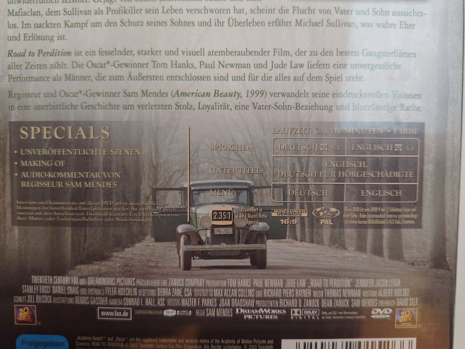 Tutti i DVDs: Road to Perdition – Usato da Liestal venduto da Kratzilla 3