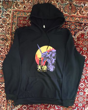 Kapuzenpullover Neon Genesis Evangelion L Sweat a capuche