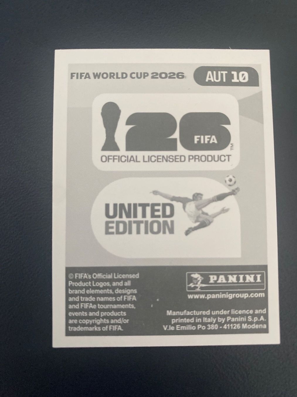 Panini Carte collezionabili: Panini FIFA World Cup Sticker AUT 10 – Nuovo (secondo la descrizione) da Glattbrugg venduto da riseca 1