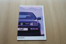 VW Golf GTI Broschüre Prospekt 8/1994
