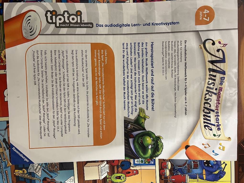 Spiele: TipToy Musikschule  – Gebraucht aus Bern von DavorinM 4
