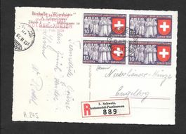 AK Sonderstempel A. 245 Eishockey-WM Dolder Zürich 1939