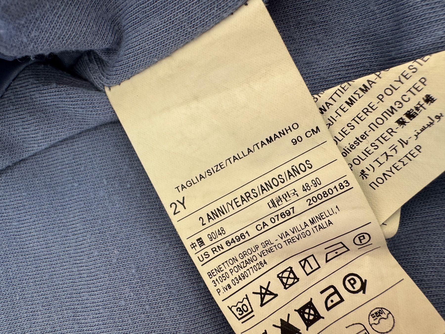 Benetton Jacken & Mäntel: Benetton Steppjacke, Grösse 90, verschiedene Blautöne – Gebraucht aus Pontresina von cumprerevender 4