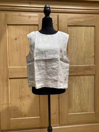 MAZINE Oberteil Leinen Grau Gr. M Neu