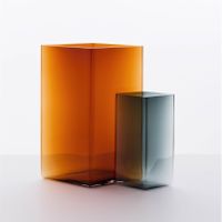 1 x Iittala Ruutu Vase 205x270mm, kupfer