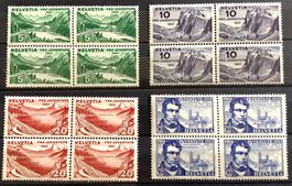 1931 Pro Juventute Viererblock Serie Postfrisch  **