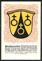 Maschwanden, Wappen auf Tannen-Ornamente