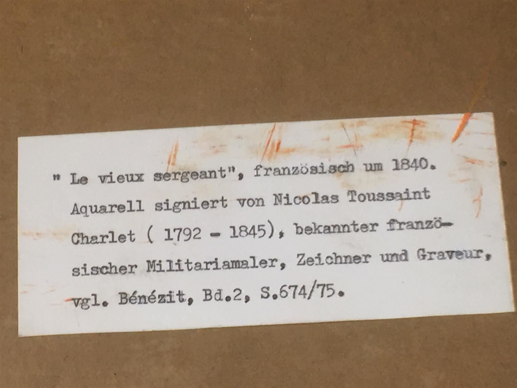 Gemälde: TOUSSAINT Nicolas 1792-1945 Aquarell sig – Gebraucht aus Bern von Jwpm66 6