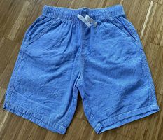 Shorts Leinen blau Gr. 140