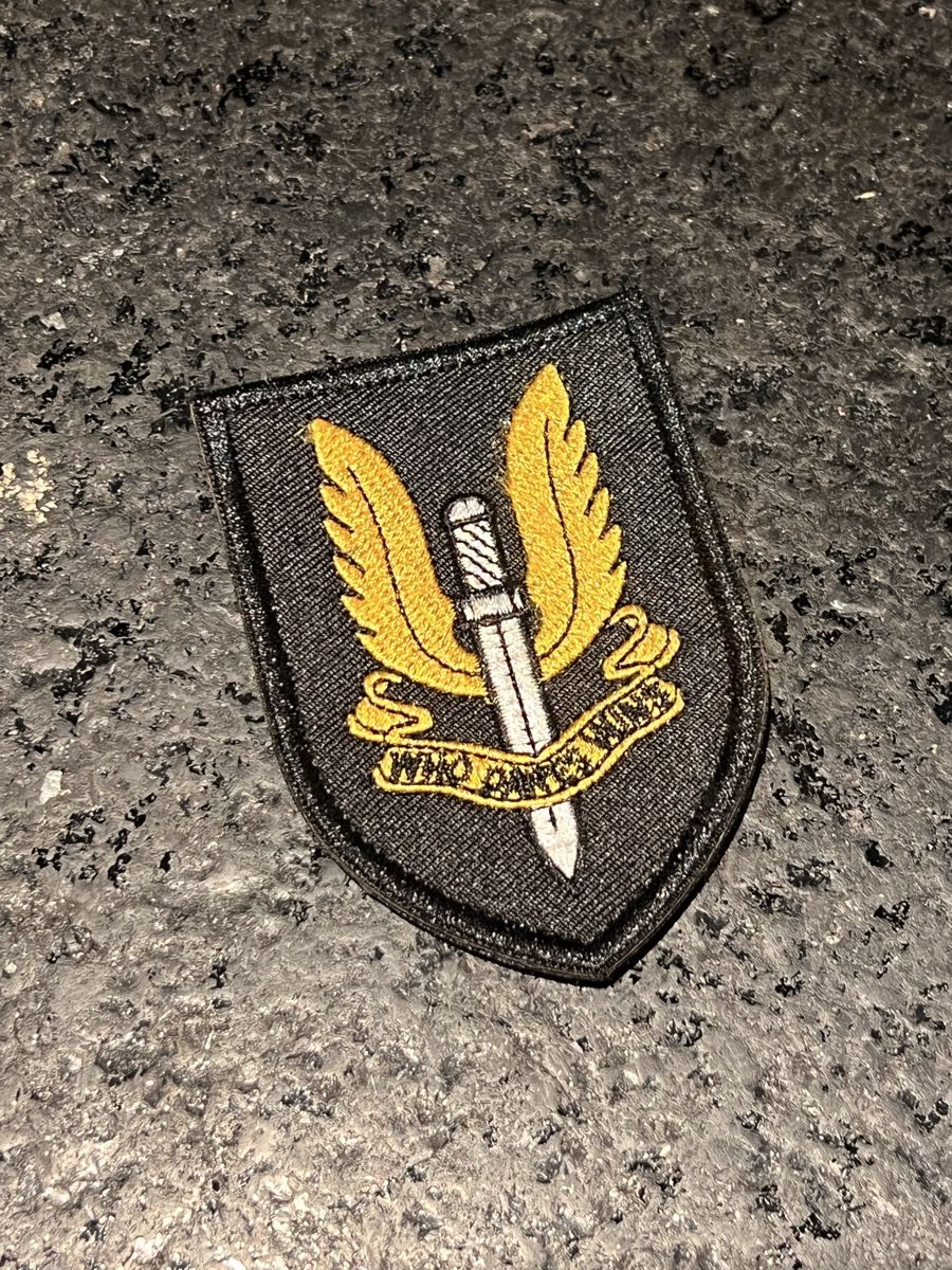 Plaketten & Abzeichen: SAS Badge „Who Dares Wins“ Patch – Abzeichen Klett – Neu (gemäss Beschreibung) aus Orpund von joe_hazard