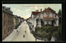 Romanshorn, Bahnhofstrasse mit Hotel Bod