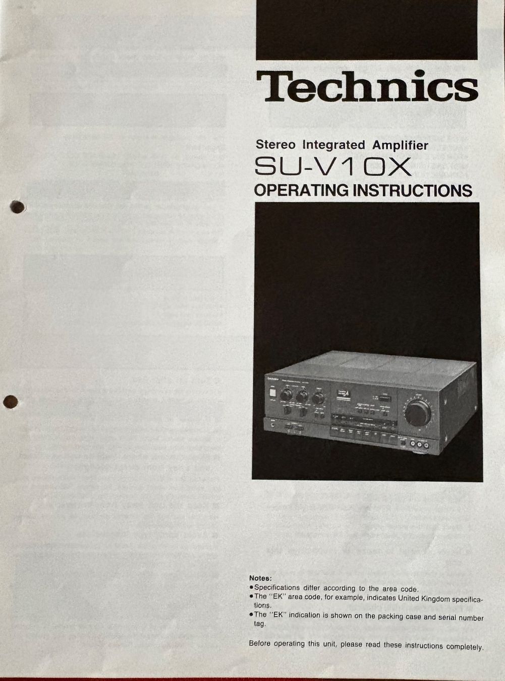 Technics Amplificateurs: TECHNICS AMPLI SU-V10X – D'occasion à Genève par thi_fl8g 2