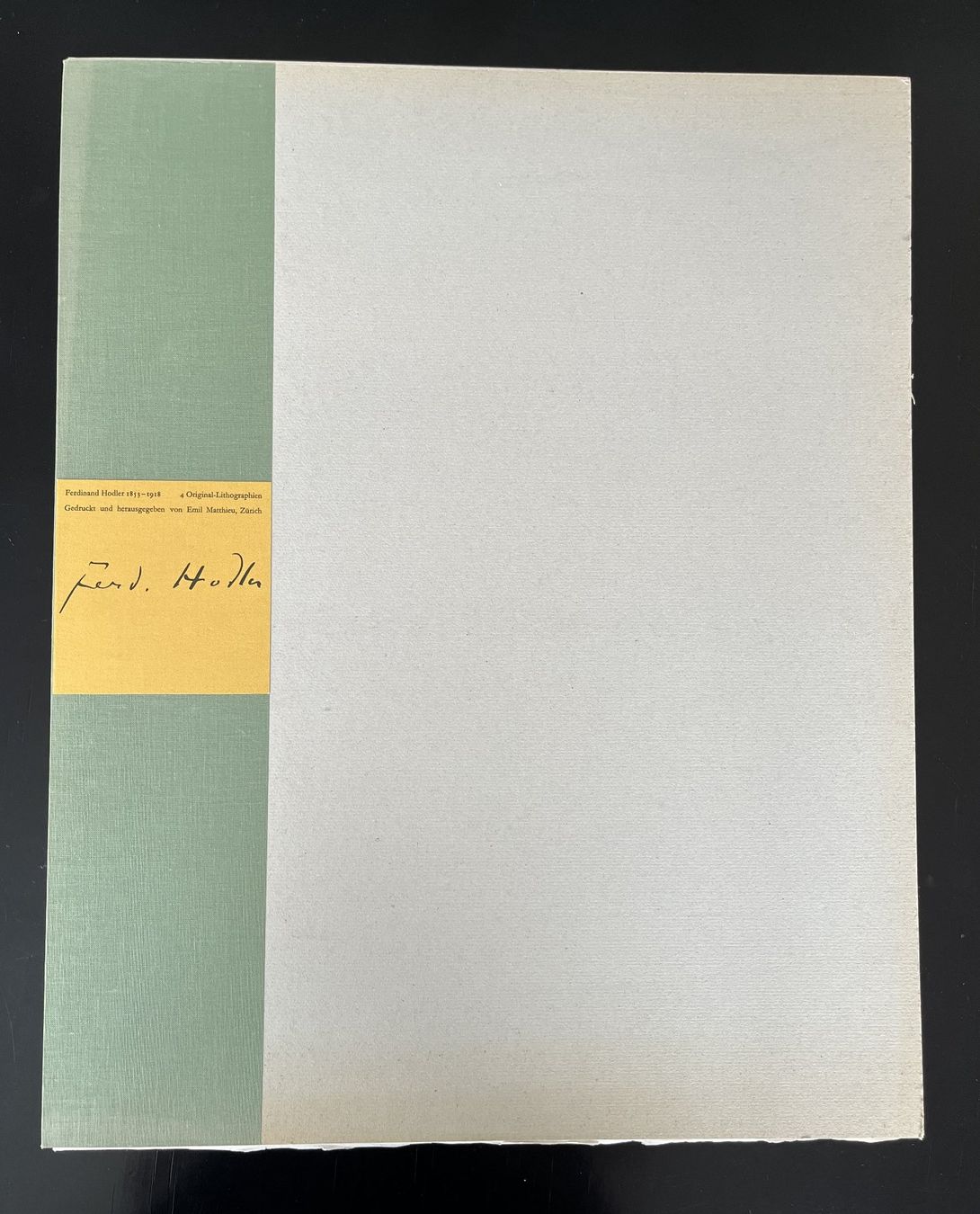 Grafica & Litografie: HODLER FERDINAND - Mappe mit 4 Original-Lithografien – Nuovo (secondo la descrizione) da Schübelbach venduto da artandstyle 1