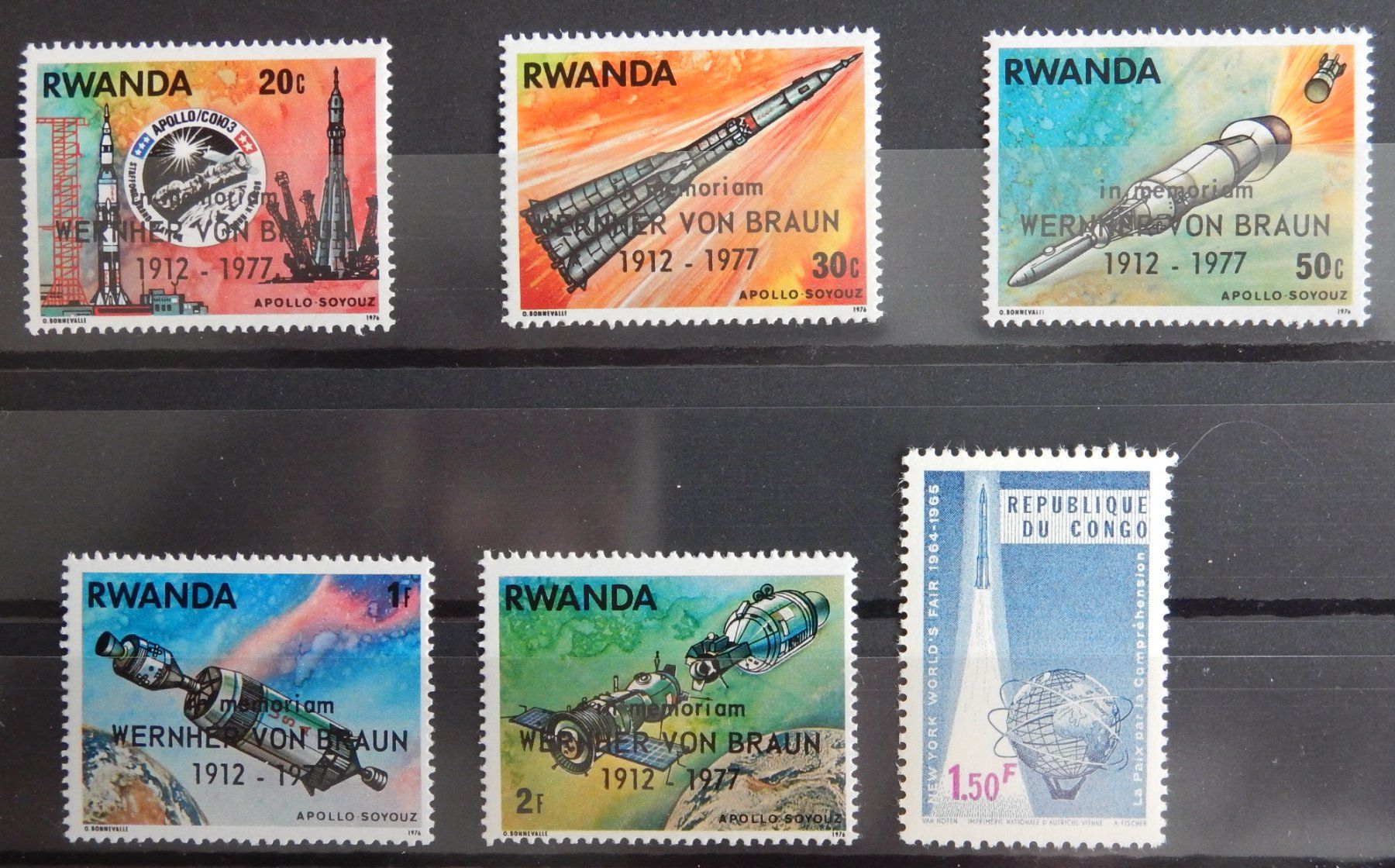 Tutti i francobolli: Rwanda Space 1977 – Usato da Zürich venduto da Muehlekauf