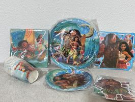 Vaiana Party Set: Teller, Becher, Servietten, Dekoration ...