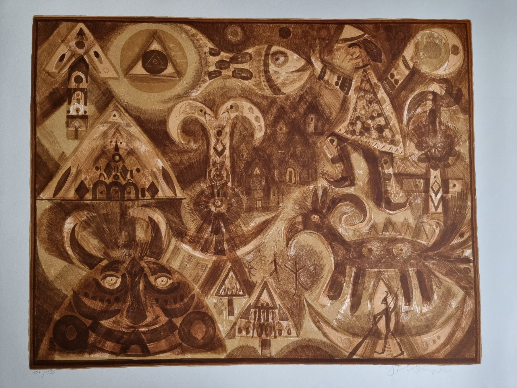 Grafiken & Lithographien: HANS RUDOLF STRUPLER LITHOGRAPHIE SIGNIERT NUMMERIERT – Gebraucht aus Gersau von kunst-online
