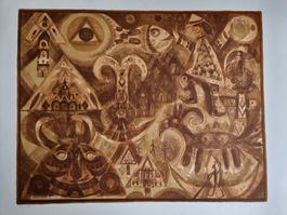 HANS RUDOLF STRUPLER LITHOGRAPHIE SIGNIERT NUMMERIERT