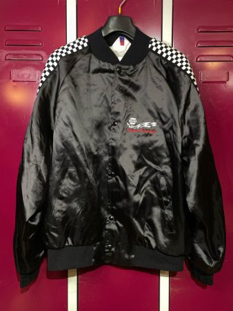 VINTAGE NAPA TEAM RACING MADE IN USA SATIN JACKET SZ: L