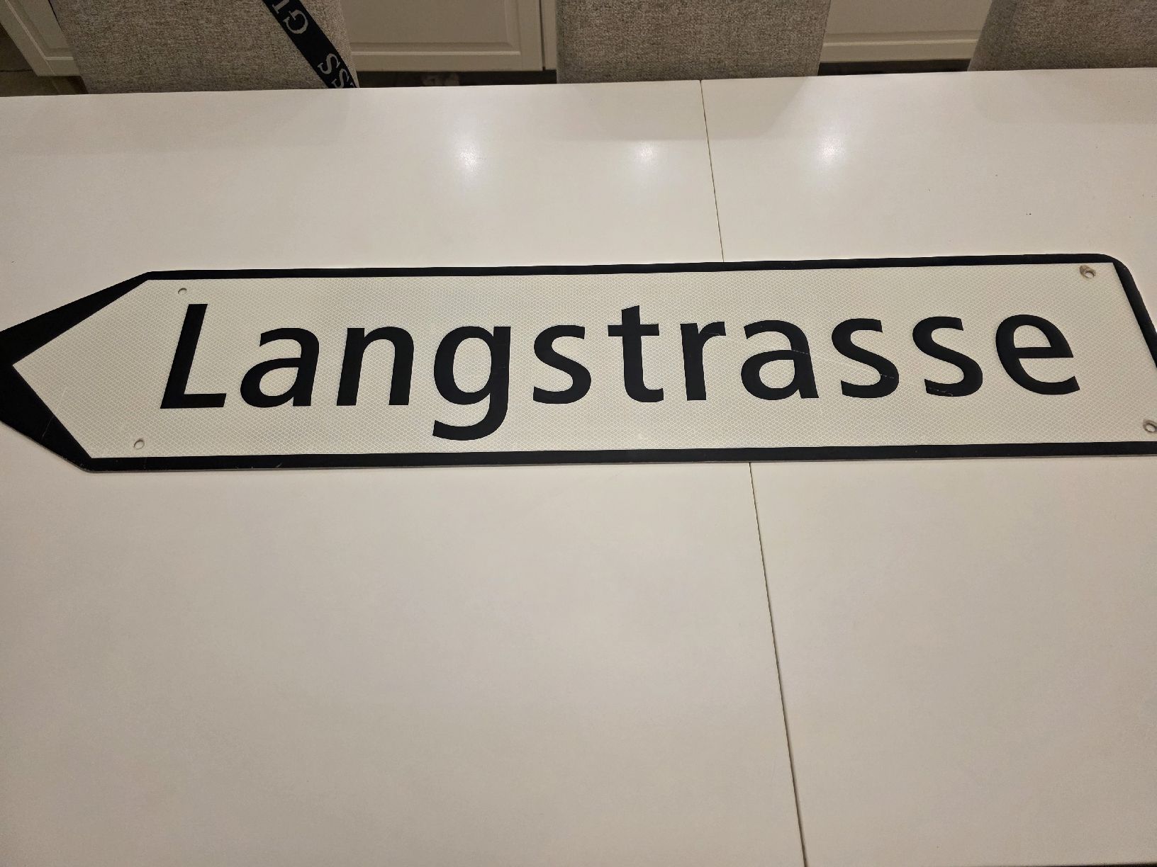 Insegne: Originales Langstrasse Strassenschild Top! – Usato da Mümliswil venduto da Mizzi77