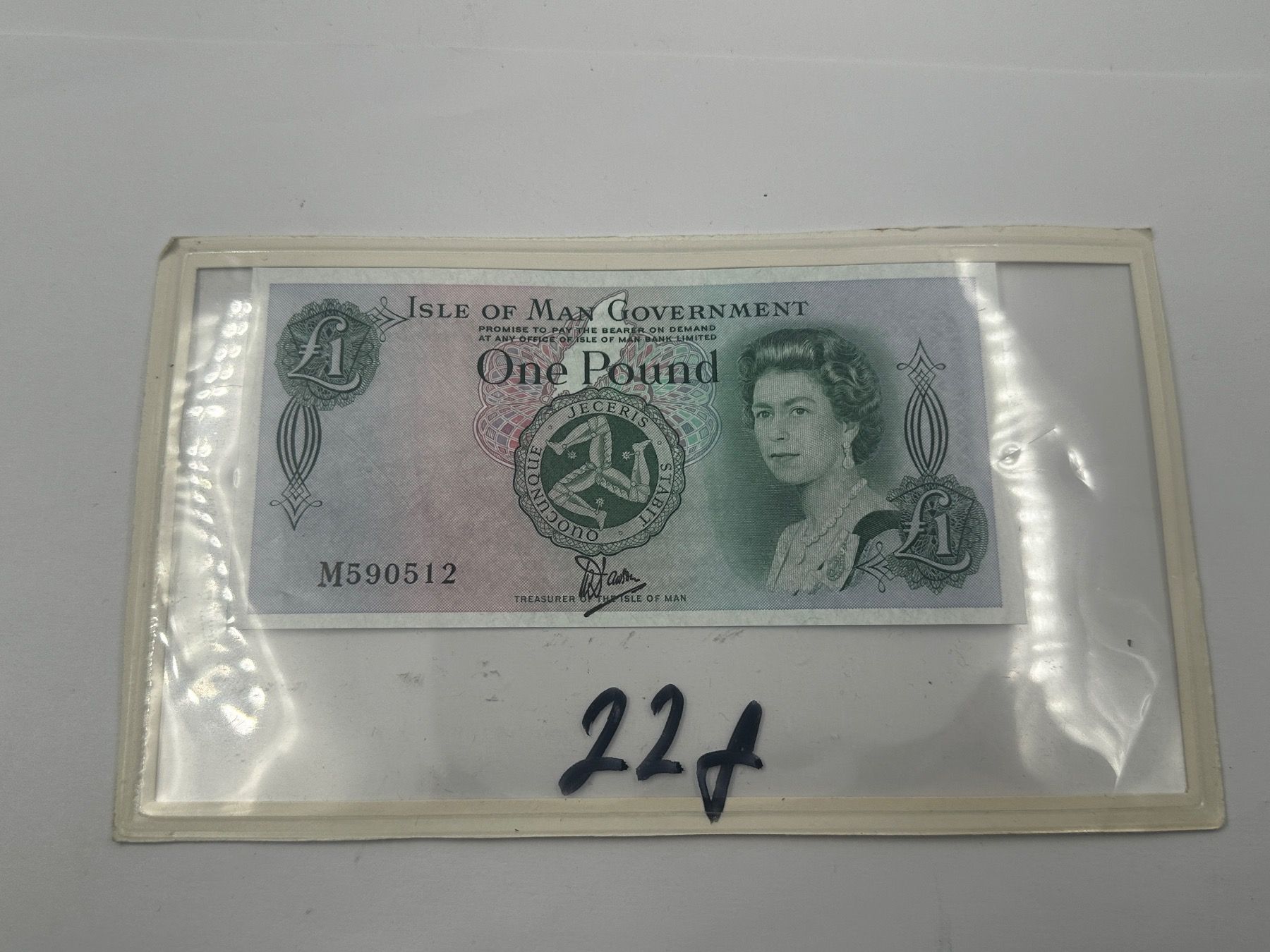 Banknoten: Isle of Man Government One Pound Note – Gebraucht aus Brüttisellen von AlphaOmega05