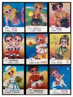 ZODIAQUE - 1970 "Dessins de F.F." (Lot de 9x C.P.)